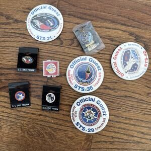 Official NASA Assorted Pin Lot 9 Pins